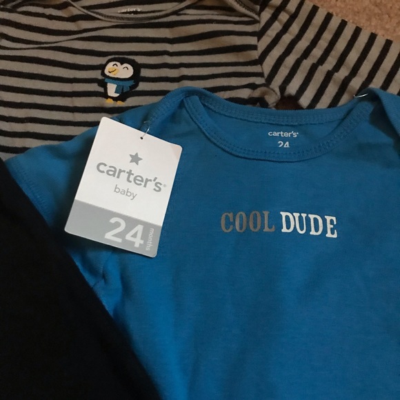 Carter’s 3 Piece Set “Cool Dude” Penguin 24 Mo. - Picture 2 of 3